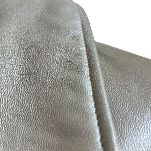 Bradley Bradley Bayou champagne Leather Jacket Size Small - Picture 10 of 10